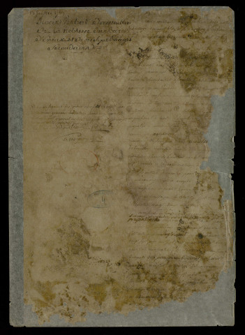 Procès-verbal d'assemblée de la noblesse du bailliage d'Evreux et de ses six bailliages secondaires tenue au château de Navarre le 14 juillet 1789.