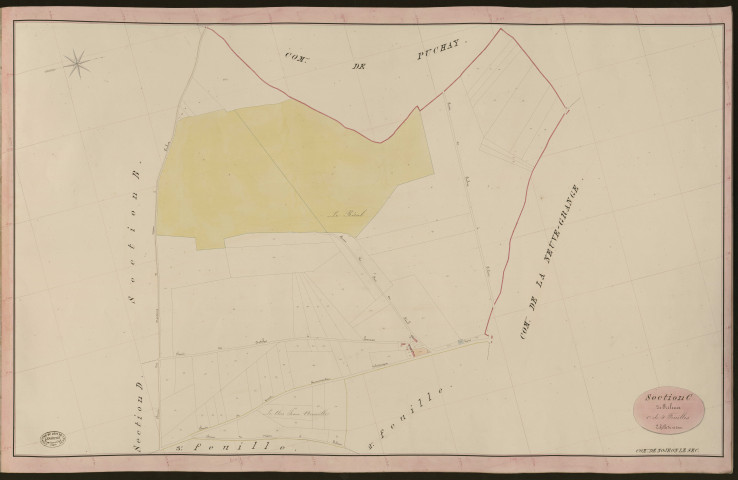 Nojeon-le-Sec. Section C _ de Frileuse _ 1re de 4 Feuilles