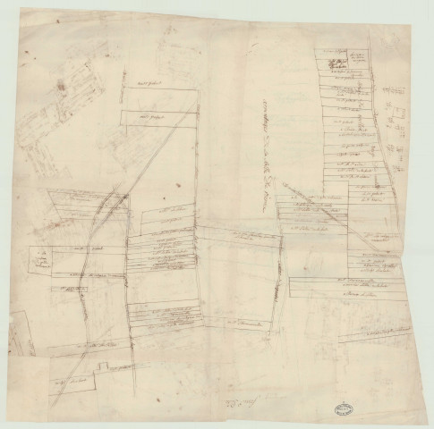 Vesly - Cinq plans de la paroisse de Vesly *