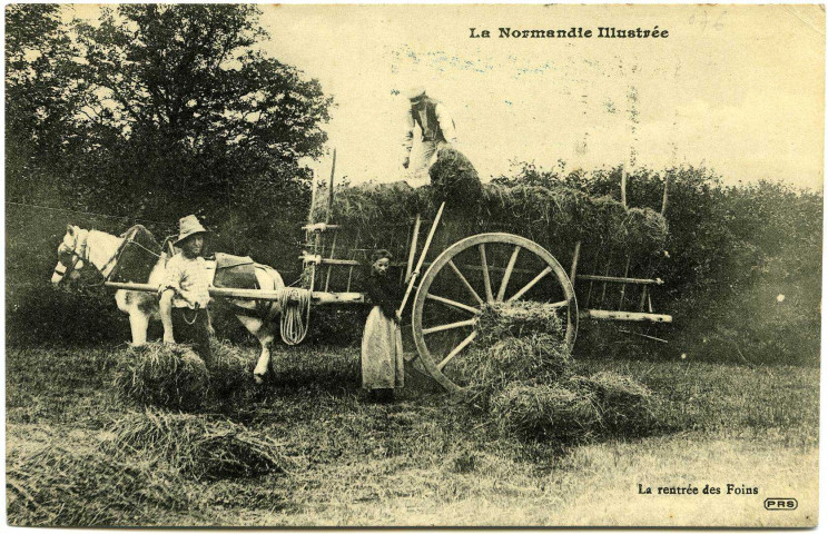 Divers. La Normandie illustrée. - La rentrée des Foins.