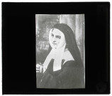 Portrait de Sainte-Bernadette en sœur de charité à Nevers (Nièvre).