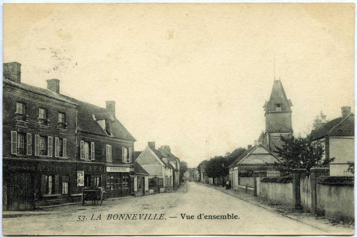 Bonneville-sur-Iton (la). Vue d'ensemble.