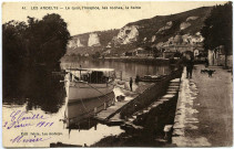 Andelys (Les). Le Quai, L'Hospice, les Roches, la Seine.
