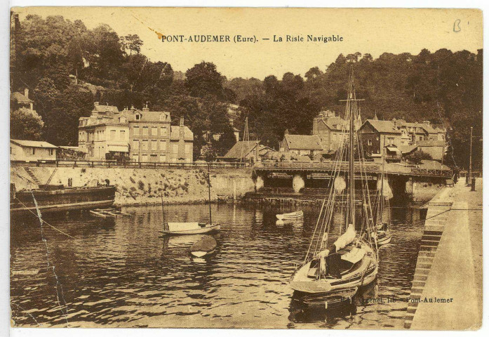 Pont-Audemer. La Risle Navigable.