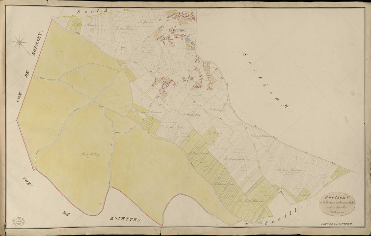 Couture (La). Section C _ de la Fontaine, des Buissons et de la Forêt _ 1re de 2 Feuilles