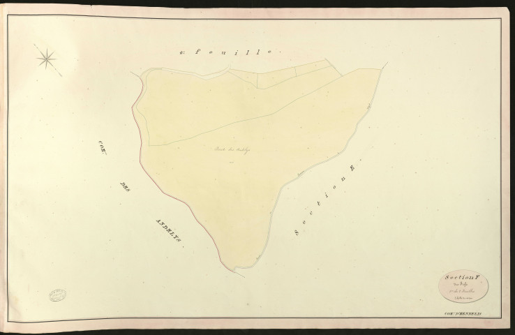 Hennezis. Section F _ des Fiefs _ 1re de 2 Feuilles