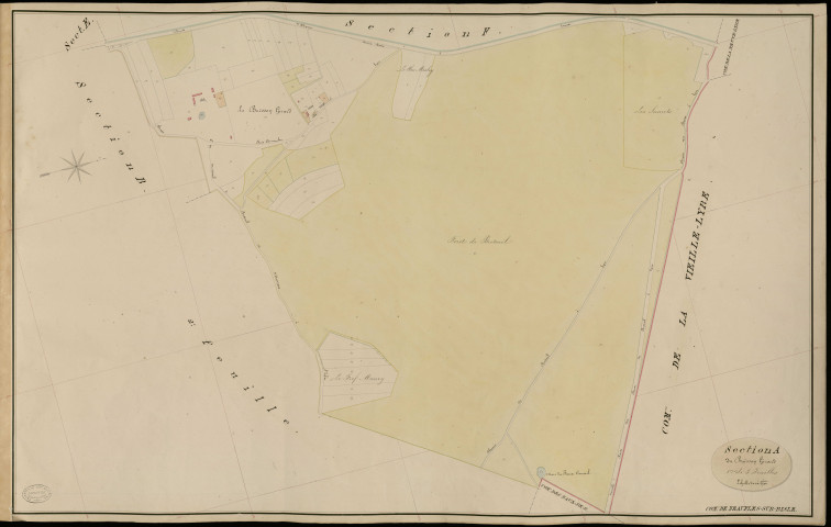 Neaufles-sur-Risle. Section A _ du Buisson Girard _ 1re de 3 Feuilles