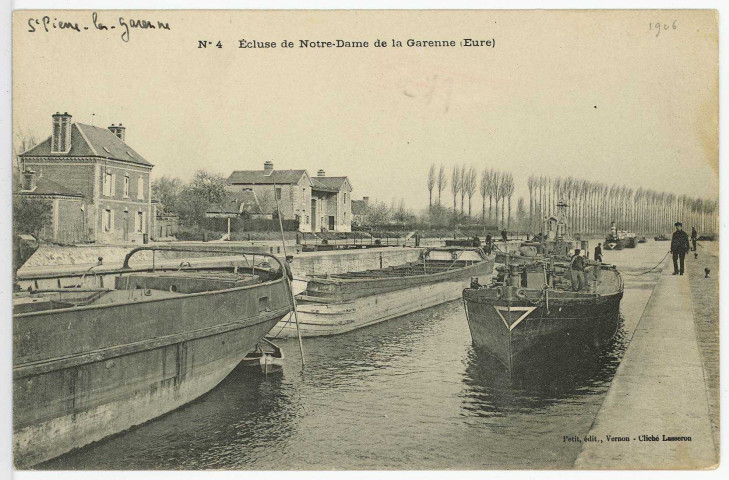 Saint-Pierre-la-Garenne. Ecluse de Notre-Dame de la Garenne (Eure).