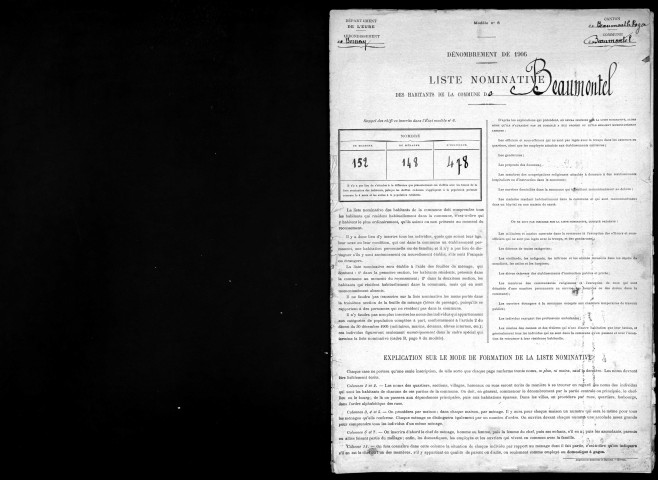 BEAUMONTEL 1906