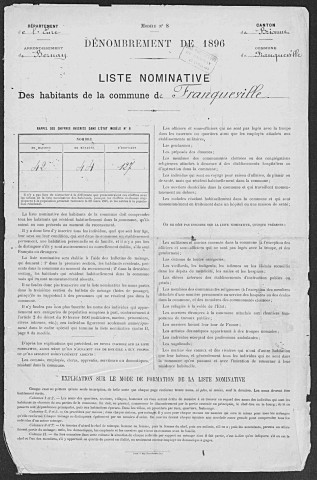 FRANQUEVILLE 1896