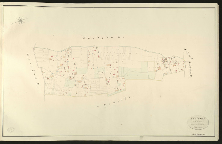 Epaignes. Section I _ de la Forterie _ 1re de 2 Feuilles