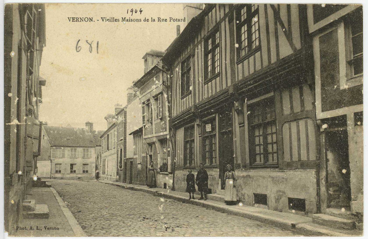 Vernon-Ville. Vieille maison de la Rue Potard.