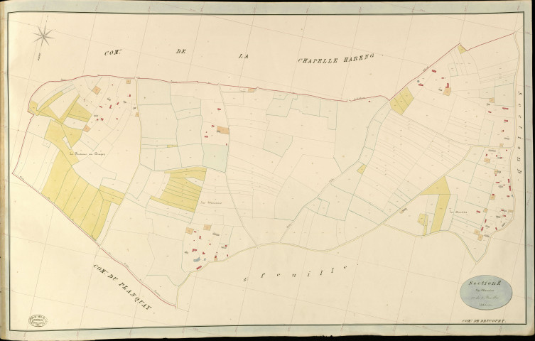 Drucourt. Section E _ des Merceries _ 1re de 2 Feuilles