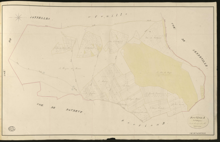 Vatteville. Section A _ de Vatteport _ 2e et derniere Feuilles