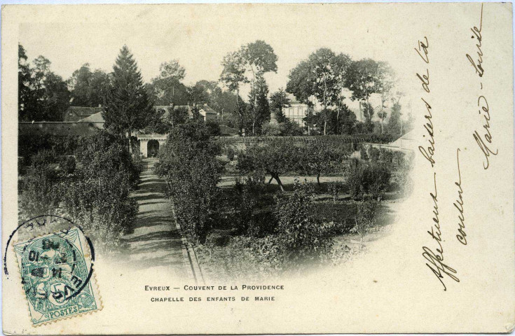 Evreux-Ville. Couvent de la Providence - Chapelle des enfants de Marie.