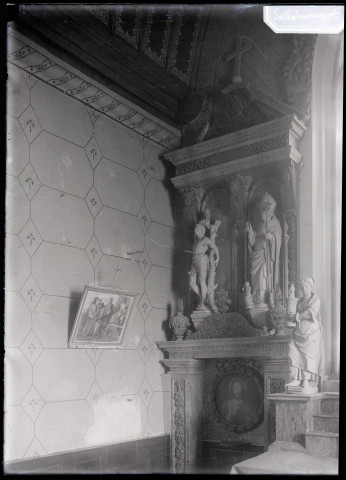 Statues de Saint-Sébastien et de Saint-Nicolas de l'église de Sébécourt (Eure).