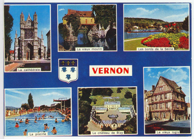 Vernon-Ville. Carte souvenir.