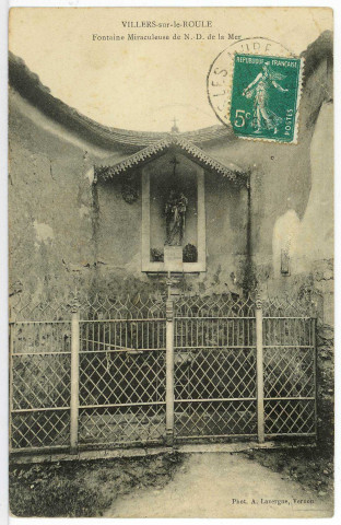 Villers-sur-le-Roule. Fontaine Miraculeuse de N. -D. De la Mer.