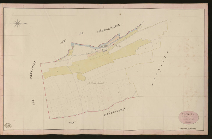 Bazincourt-sur-Epte. Section A _ du Château Saussard _ 1re de 2 Feuilles
