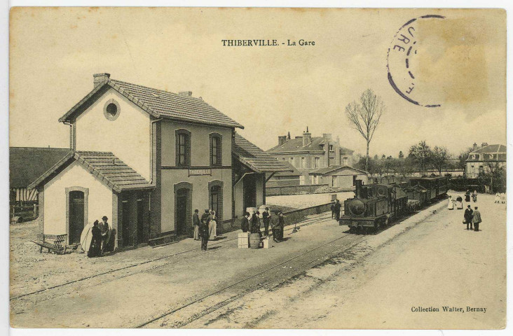 Thiberville. La Gare.