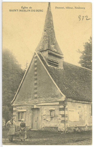 Saint-Meslin-du-Bosc. L'Eglise.