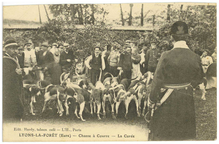Lyons-la-Forêt. Chasse à Courre - La Curée.