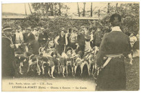 Lyons-la-Forêt. Chasse à Courre - La Curée.