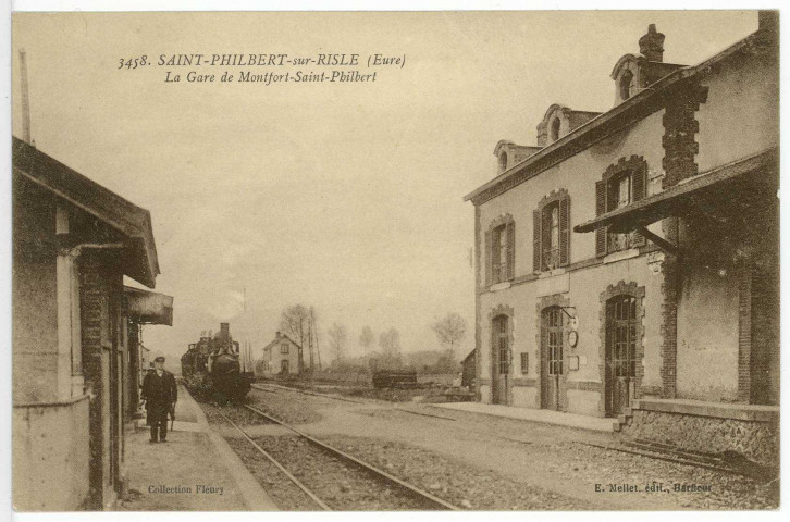 Saint-Philbert-sur-Risle. La Gare de Montfort-Saint-Philibert.