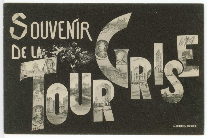 Verneuil-sur-Avre. Souvenir de la Tour Grise.
