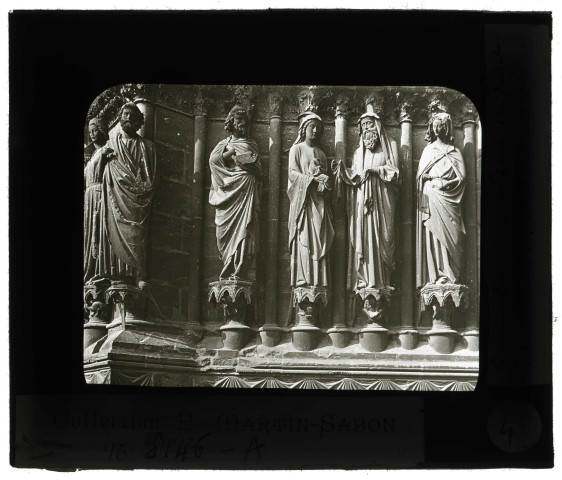 Cathédrale Notre-Dame de Reims (Marne), portail central, ébrasement gauche.