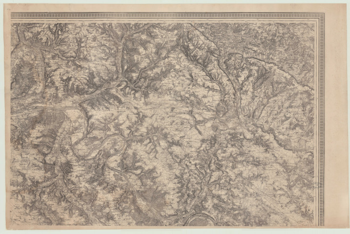 Département de l'Eure. Extrait de la carte topographique de la France levée par les officciers d'état major.