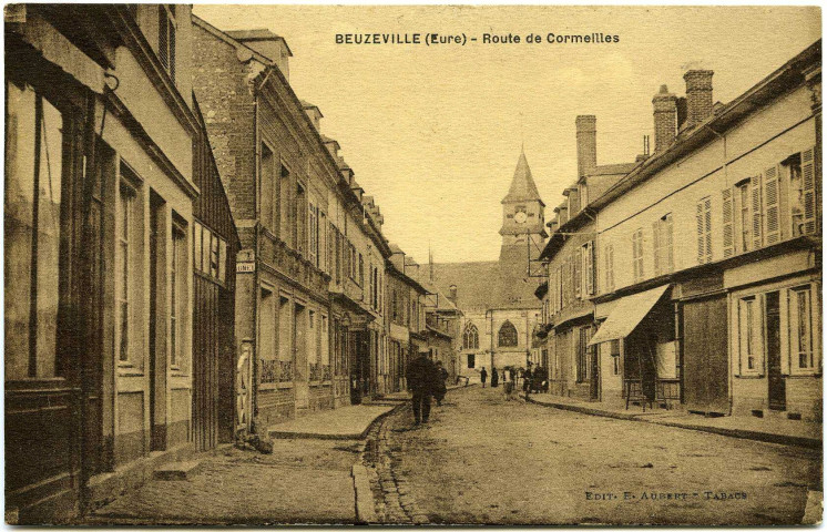 Beuzeville. Route de Cormeilles.