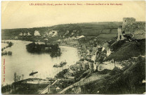 Andelys (Les). Pendant les grandes eaux - Château Gaillard et le Petit Andely.