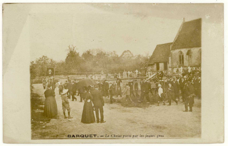 Barquet. Le Christ porté par les jeunes gens.