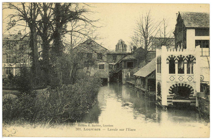 Louviers-Ville. Lavoir sur l'Eure.