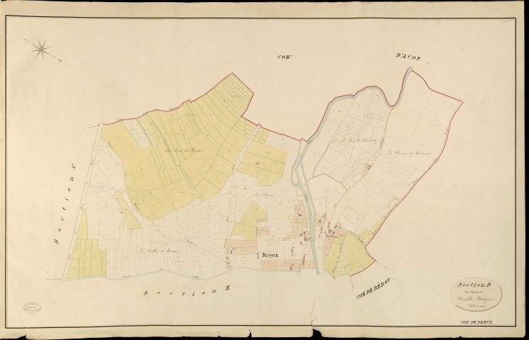 Breux-sur-Avre. Section D _ du Voisinet _ Feuille Unique