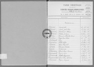 Tables (1903-1912)