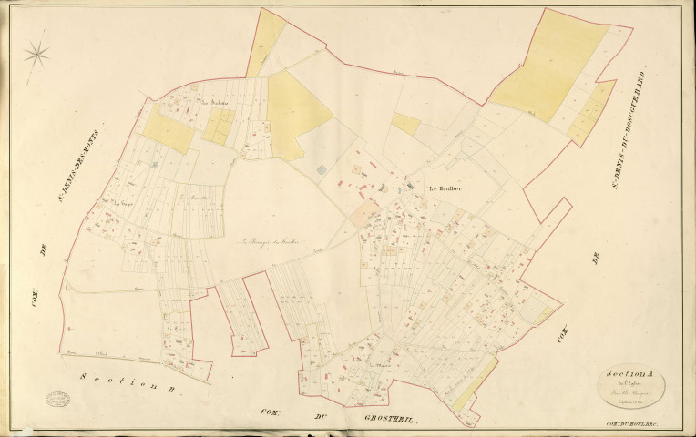 Houlbec-près-le-Gros-Theil. Section A _ de l'Eglise _ Feuille Unique