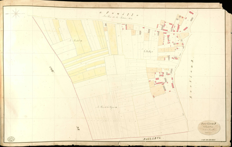 Thomer. Section D _ du Grand Curé _ 1re de 2 feuilles