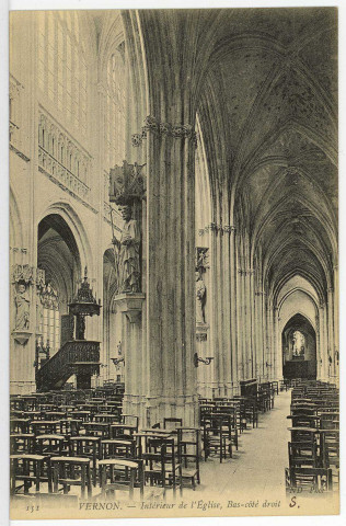 Vernon-Ville. Intérieur de l'Eglise, bas côté.
