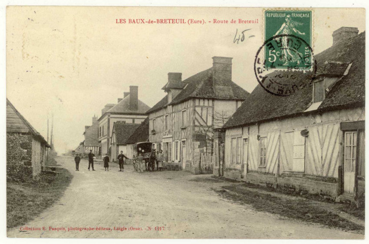 Baux-de-Breteuil (Les). Route de Breteuil.