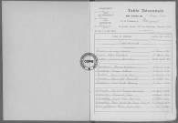 Tables (1923-1932)