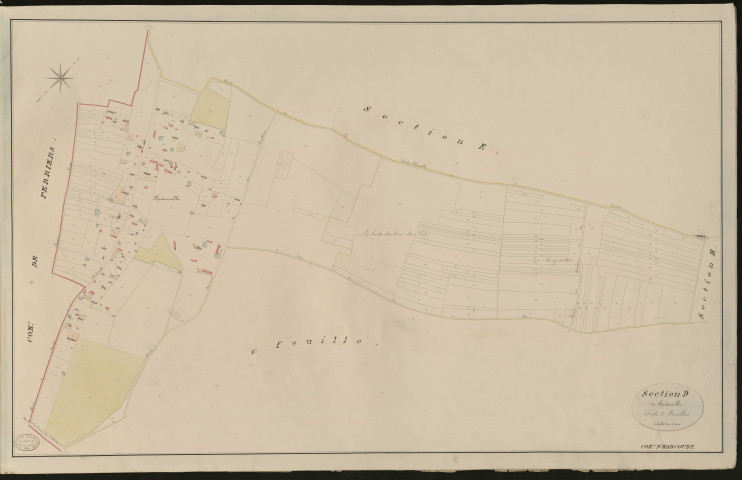 Harcourt. Section D _ de Chrétienville _ 1 re de 2 Feuilles