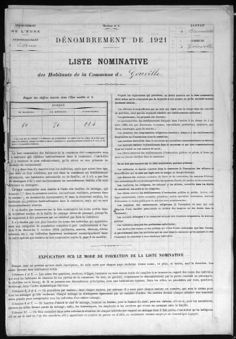 GOUVILLE 1921