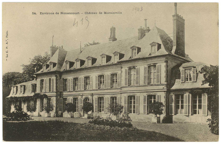 Morainville-sur-Damville. Environs de Nonancourt - Château de Morainville.