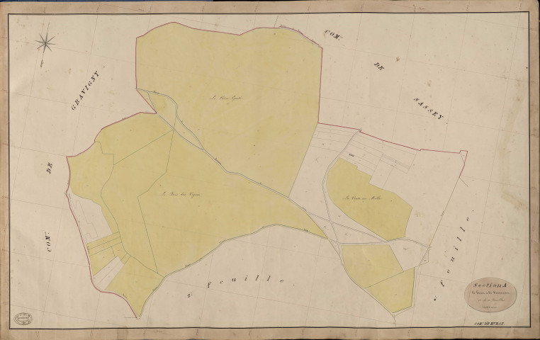 Huest. Section A _ de Huest et du Nuisement _ 1re de 4 Feuilles