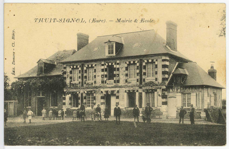 Thuit-Signol (Le). Mairie et Ecole.