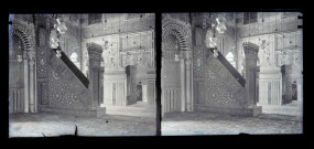 Intérieur d'une mosquée égyptienne.