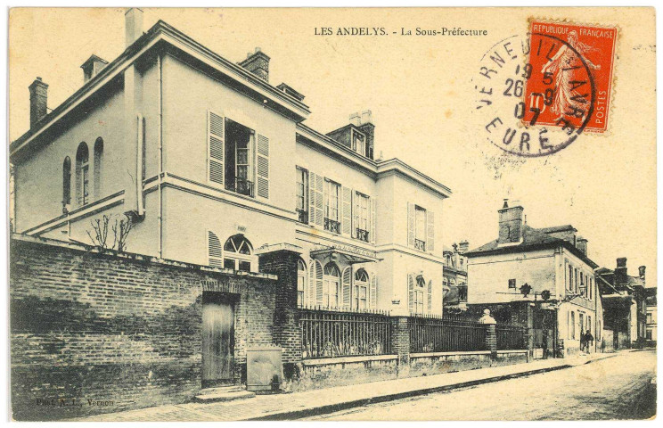 Andelys (Les). La Sous-Préfecture.