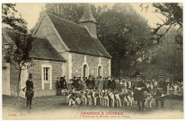 Beaumont-le-Roger. Chasses à courre - L'Equipage au Rendez-vous de Chasse.